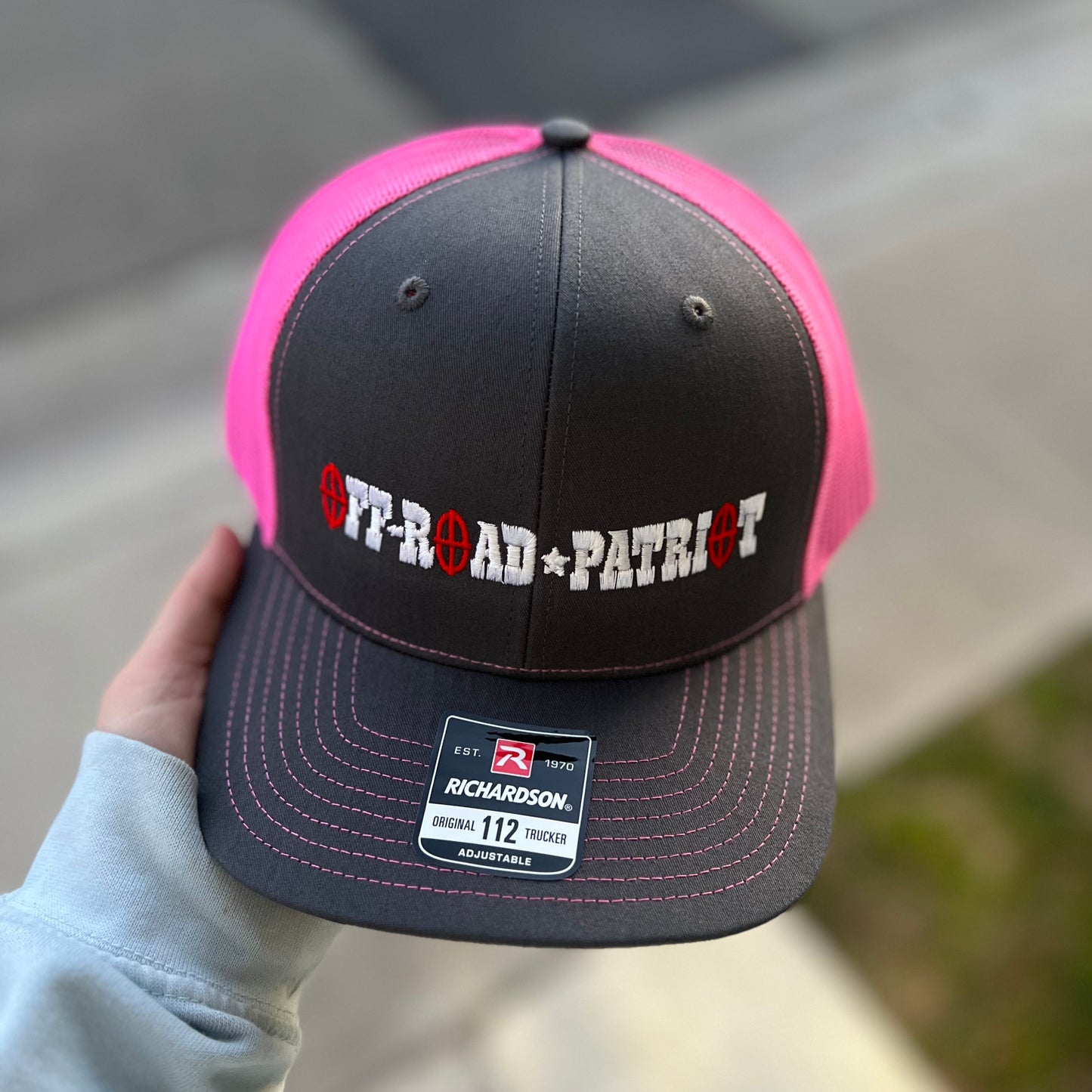 Charcoal/Neon Pink with Banner Logo