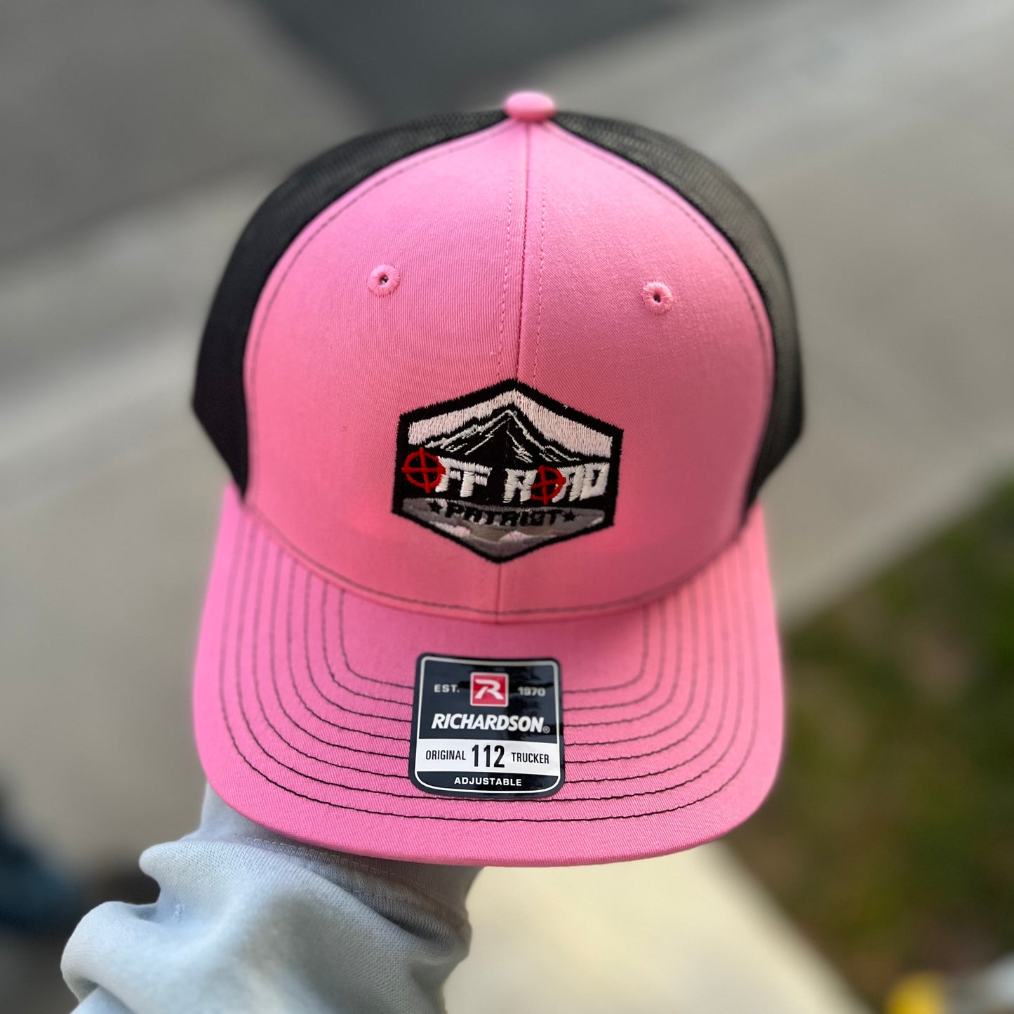 Pink/Charcoal with Camo Logo