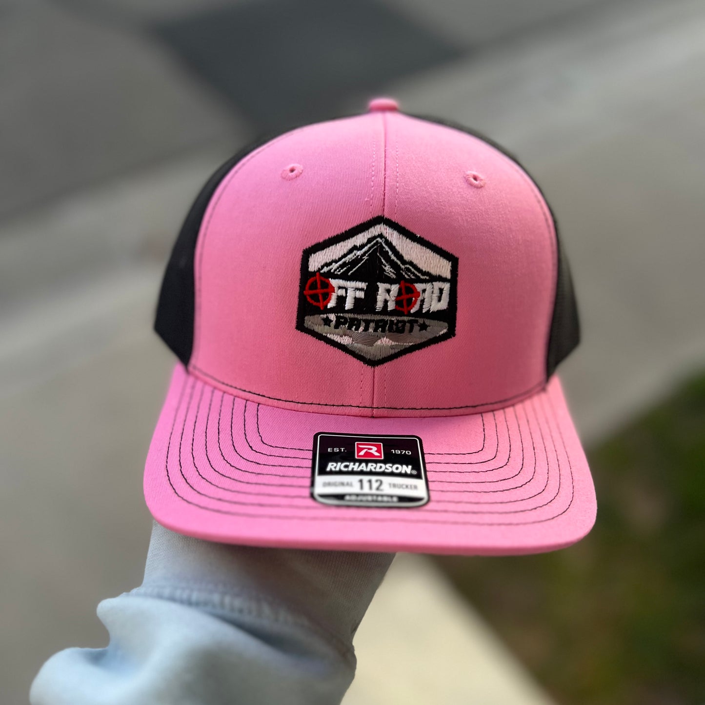 Pink/Charcoal with Camo Logo