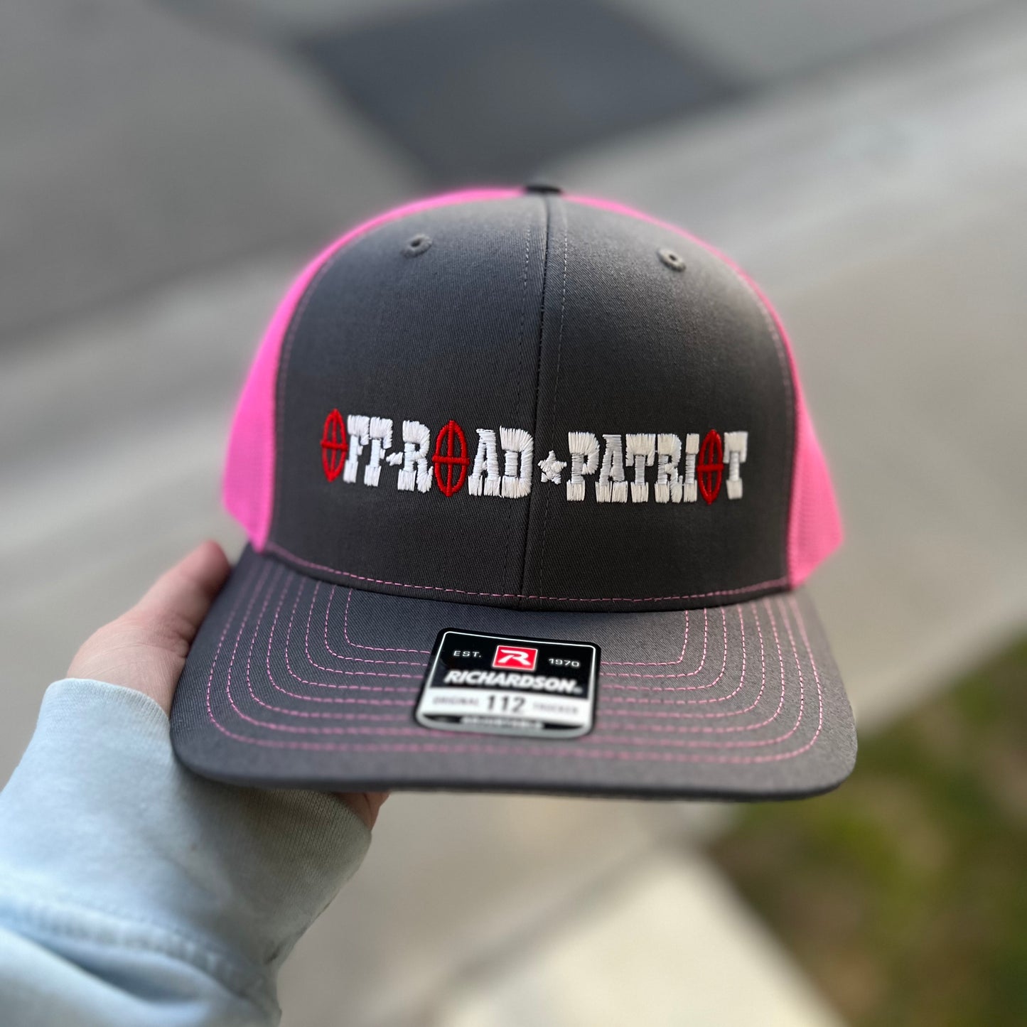 Charcoal/Neon Pink with Banner Logo