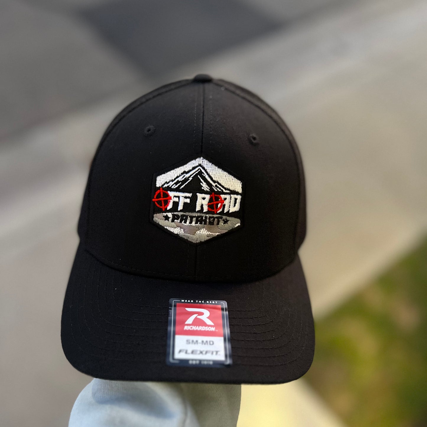 Black/Black Flexfit with Camo Logo