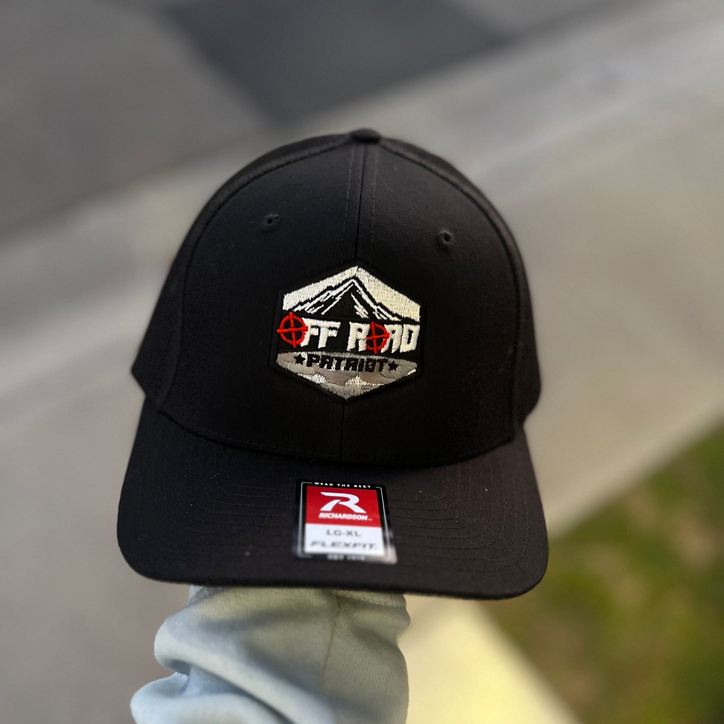 Black/Black Flexfit with Camo Logo